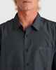 QUIKSILVER MENS CENTINELA 4 S/S DRESS SHIRT - BLACK