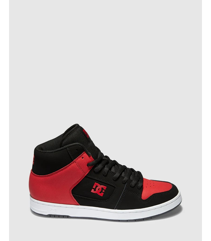 DC MANTECA HI SHOE - BLACK / RED