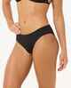 RIPCURL LADIES PREMIUM SURF FULL BIKINI PANT - BLACK