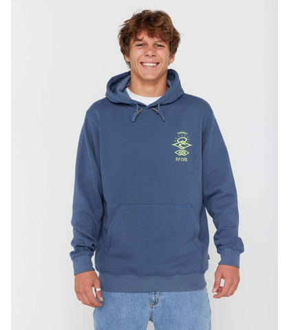 RIPCURL MENS SEARCH ICON HOODY - BLUEFIN