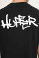 HUFFER MENS BLOCK TEE - ETCHING - BLACK