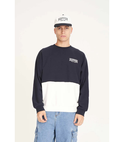 HUFFER MENS BATTER CREW - ALL STAR - NAVY / CHALK