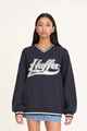 HUFFER LADIES V NECK GIRLFRIEND SWEATER - NAVY