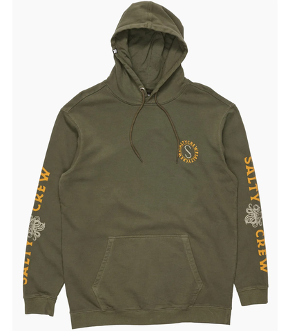 SALTY CREW MENS TENTACLES HOODY - DUSTY OLIVE