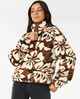 RIPCURL LADIES CALA NIGHT 1/4 ZIP POLAR FLEECE - NATURAL