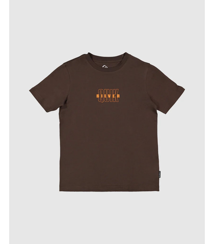 QUIKSILVER BOYS THE VOID S/S TEE - CHOCOLATE