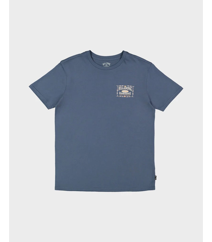 BILLABONG GROMS DOUBLE SPREAD S/S TEE - STEEL BLUE