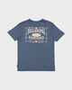 BILLABONG GROMS DOUBLE SPREAD S/S TEE - STEEL BLUE