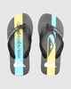 QUIKSILVER BOYS MONCATA ART JANDAL - BLACK / YELLOW / MULTI