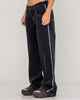 RUSTY LADIES FLIP MOMMY LOW RISE WIDE LEG JEAN - BLACK OUT