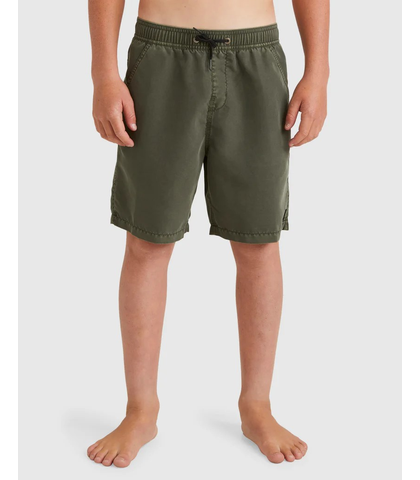 BILLABONG BOYS ALL DAY OVERDYE LAYBACK BOARDSHORT - DARK MILITARY