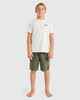 BILLABONG BOYS ALL DAY OVERDYE LAYBACK BOARDSHORT - DARK MILITARY