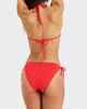 ROXY LADIES LAGOS TIE SIDE BIKINI PANT - TOMATO