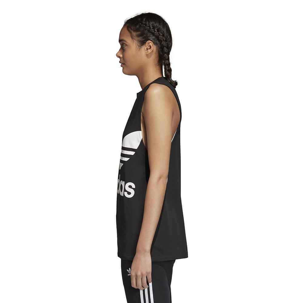 ADIDAS LADIES TREFOIL TANK - BLACK - Womens-Top : Sequence Surf Shop - ADIDAS S18