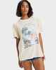ROXY SUNNY OVERSIZE STONE WASH TOP - PARCHMENT