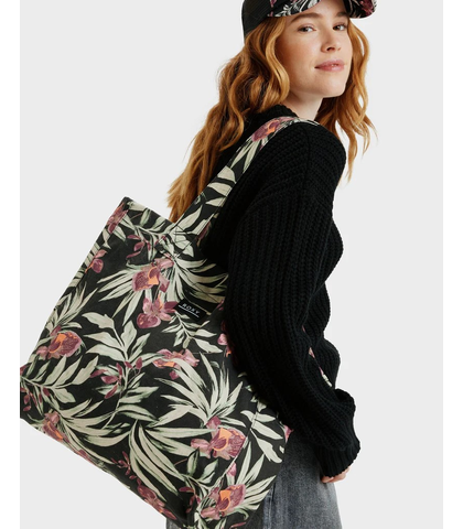 ROXY ANTI BAD VIBES TOTE BAG - WIND SWEPT FLOARL