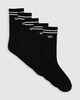 RVCA UNION SOCK III 5 PACK - BLACK