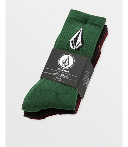 VOLCOM FULL STONE MIX SOCK 3 PACK - MIX 