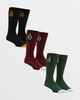 VOLCOM FULL STONE MIX SOCK 3 PACK - MIX 