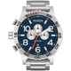 NIXON 51-30 CHRONO SS WATCH - SILVER / MIDNIGHT