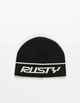 RUSTY MENS BENDER BEANIE - BLACK