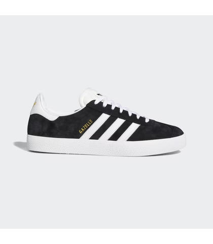 ADIDAS GAZELLE ADV SHOE - BLACK / WHITE / GOLD