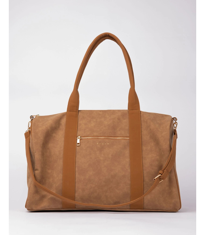 RUSTY LADIES ARIA SUEDE WEEKENDER BAG - TAN