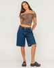 RUSTY LADIES CIAO BELLA OFF SHOULDER TOP - JAVA