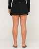 RUSTY LADIES I KISSED A PEARL LACE WRAP MINI SKIRT - BLACK