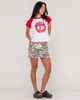 RUSTY LADIES CAMO-MILE LOW RISE MINI SKIRT - CAMO