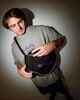 RUSTY MENS FIXIE SLING BAG - BLACK