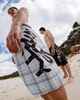 RUSTY MENS HOODUS FIXED WAIST BOARDSHORT - ULTIMATE GREY
