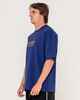 RUSTY MENS CRUSOE S/S TEE - DARK BLUE