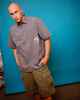 RUSTY MENS RESNO RECON S/S DRESS SHIRT - NAVY BLUE