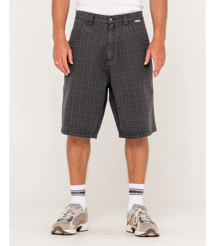 RUSTY MENS FLIP RAMBO JORT - BLACK