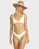 BILLABONG LADIES WANDEROVER BONDI BIKINI PANT - SALT CRYSTAL