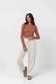 RHYTHM LADIES CLASSIC DRAWSTRING PANT - OAT