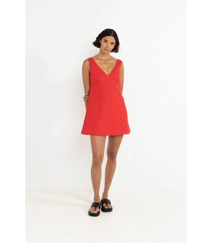RHYTHM LADIES BELLE MINI DRESS - RED