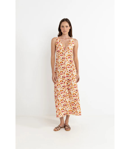 RHYTHM LADIES HAVEN FLORAL MAXI DRESS - RED