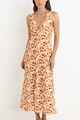 RHYTHM LADIES HAVEN FLORAL MAXI DRESS - RED