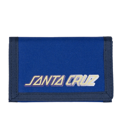 SANTA CRUZ LETTER HEAD FADE VELCRO WALLET - COBALT