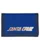 SANTA CRUZ LETTER HEAD FADE VELCRO WALLET - COBALT