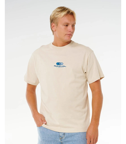RIPCURL MENS PILL ICON TEE - VINTAGE WHITE