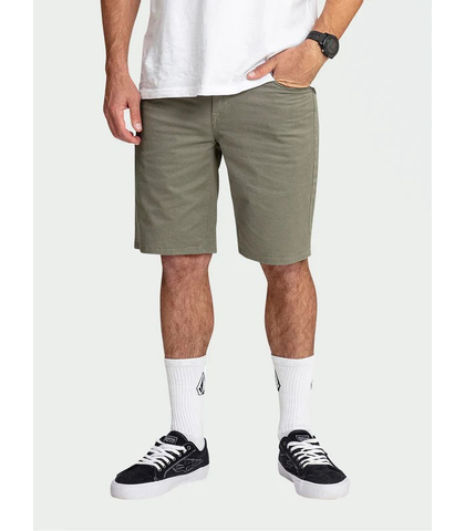 VOLCOM MENS SOLVER LITE 5 POCKET WALKSHORT - BRINDLE