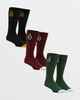 VOLCOM MENS FULL STONE MIX SOCK 3 PACK - MIX