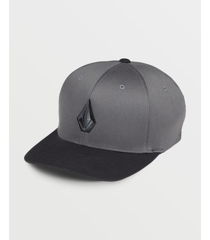 VOLCOM FULL STONE FLEXFIT CAP - ASPHALT BLACK