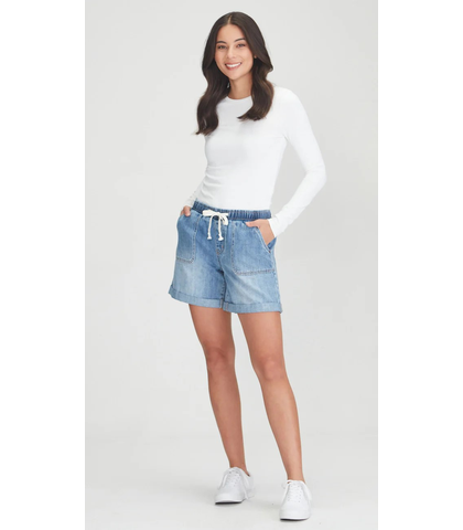 JUNK FOOD JEANS - MAGGIE SHORT - BLUE