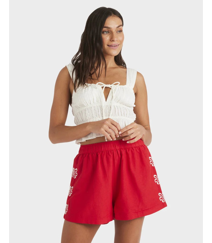 ROXY LADIES CHASE SHORT - RIO RED