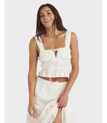 ROXY LADIES SOL SUNSET MIST TOP - EGRET 