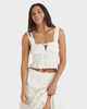 ROXY LADIES SOL SUNSET MIST TOP - EGRET 